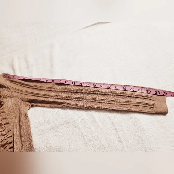 Ulla Johnson Beige Ruffle Cardigan - Picture 6 of 12